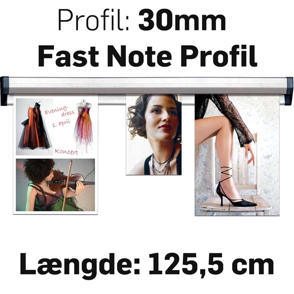 Fast Note Profile Alu  - 125,5 cm