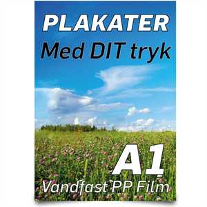 A1 Plakater 59,4 X 84,1 cm - PET Film