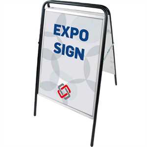 Expo Sign Standard gadeskilt Sort - Poster: 70 x 100 cm