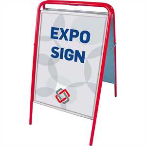 Expo Sign Standard gadeskilt Rød - Poster: 50 x 70 cm