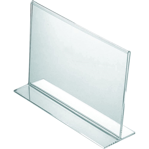 Billede af Menuholder -T form Vertikal - klar akryl A7 7,6 x 10,7 cm