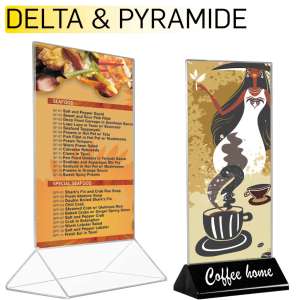 Delta & Pyramide Menuholdere