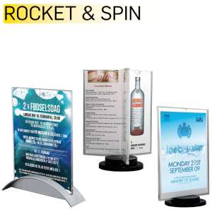 Rocket & Spin Menuholdere