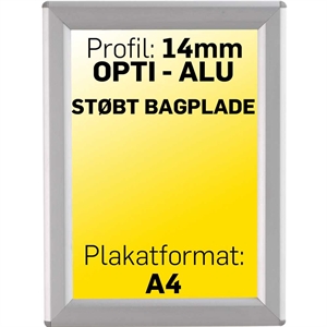 Opti Snap-Frame, 14 mm Alu  - Poster: A4 - 21 x 29,7 cm