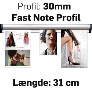 Fast Note Profile Alu  - 31 cm