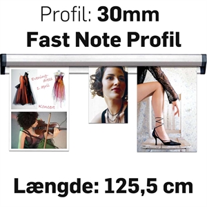Fast Note Profile Alu  - 125,5 cm