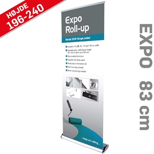Roll-Up Expo Enkeltsidet Alu/elox. - 85 x 216-260 cm banner