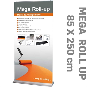 MEGA ROLL-UP Alu  - 84,5 cm x 284 cm Mega Roll-Up