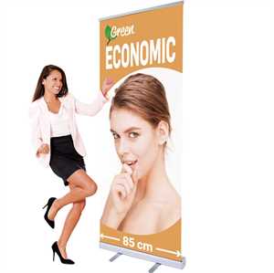 ECO Kampagne model med banner og print - 85 x 200 cm