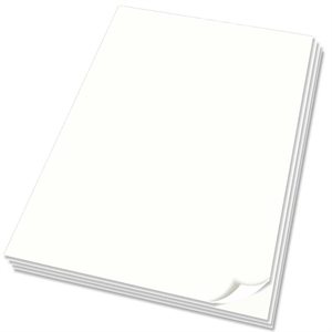 Plakatpapir, superglat, 100 gr. Pakke med 250 stk. Hvid - 70 x 100 cm