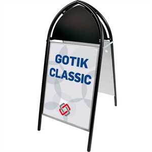 Gotik Classic gadeskilt  Sort - Poster: 50 x 70 cm