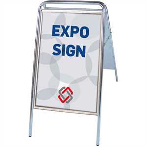 Expo Sign Standard gadeskilt Sølv - Poster: A1 - 59,4 x 84,1 cm