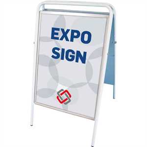 Expo Sign Standard gadeskilt Hvid - Poster: A2 - 42 x 59,4 cm