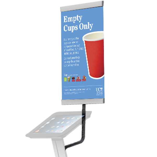 Banner holder for iPad Stand A3