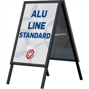 Alu-Line Standard gadeskilt Sort 70 X 100 cm
