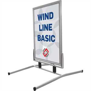 Wind-Line Basic  Alu/sølv - Poster: 70 x 100 cm