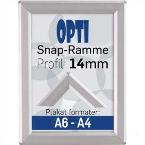 Opti Snap-Frame, 14 mm Alu  - Poster: A5 - 14,8 x 21 cm