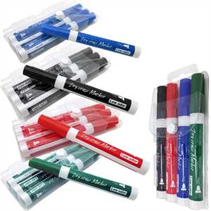 Whiteboard penne 4 forsk farver - 4 stk. pr. pakke